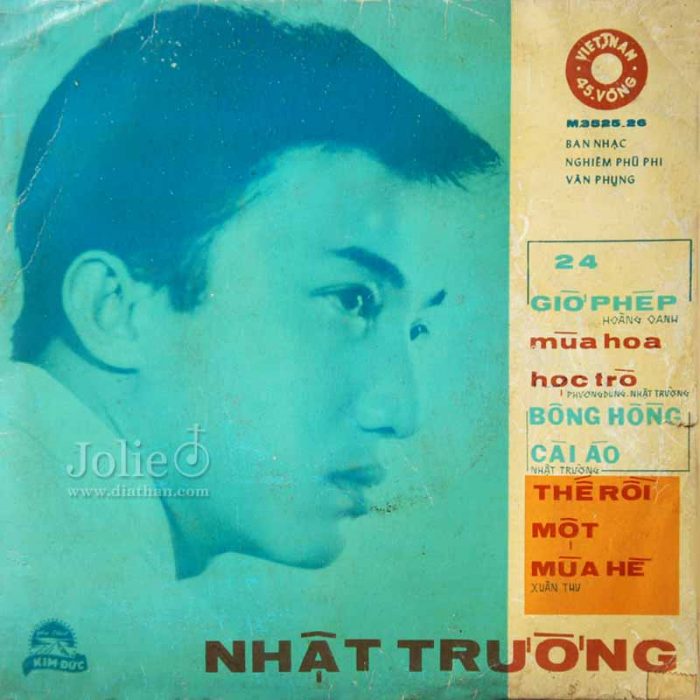 Đĩa nhựa 7 inch, 45 vòng, Nhật Trường