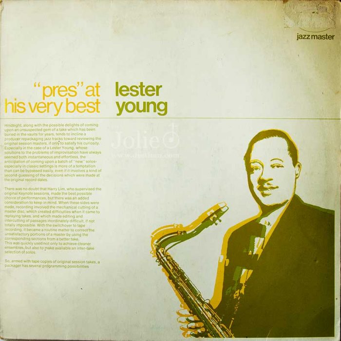 Đĩa than LP Lester Young , "Pres" At His Very Best