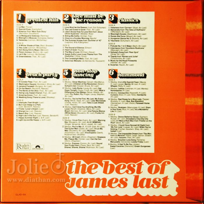 ĐĨA THAN JAMES LAST, THE BEST OF JAMES LAST (LP)