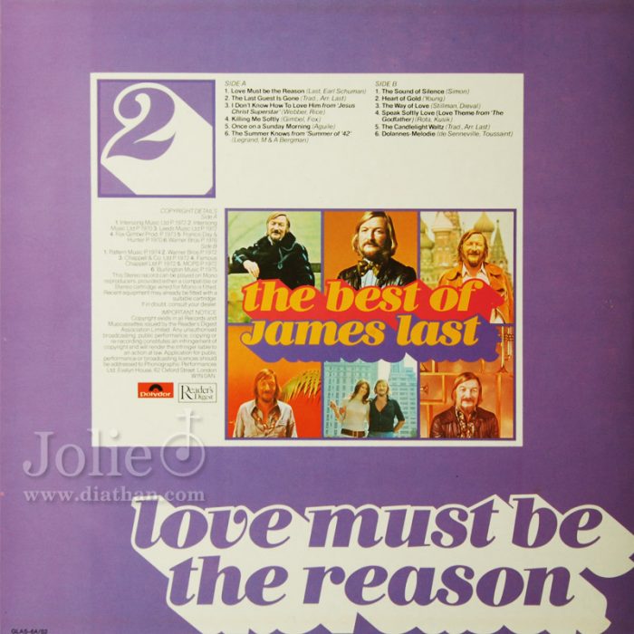 ĐĨA THAN JAMES LAST, THE BEST OF JAMES LAST (LP)