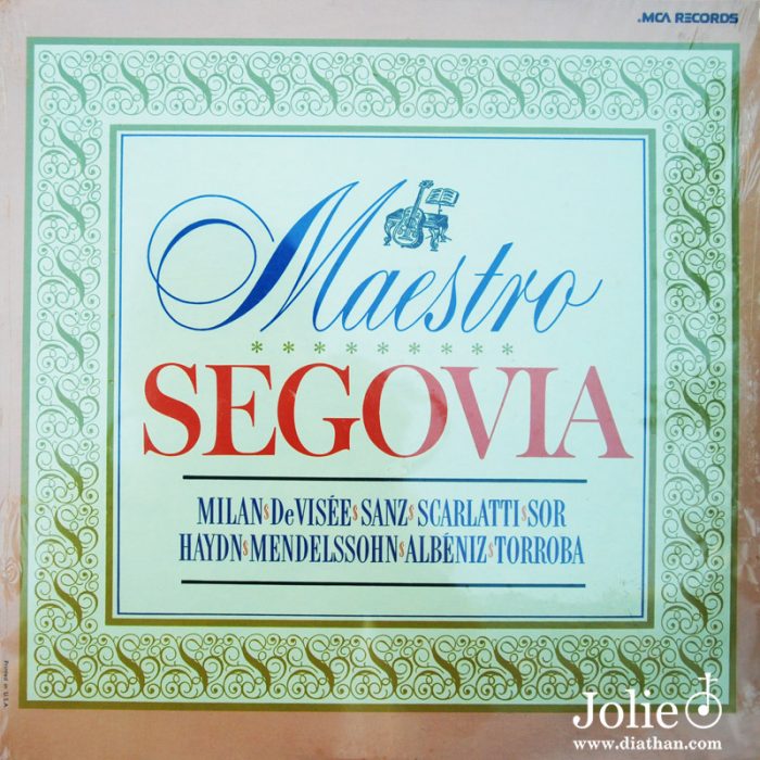 maestro Segovia lp vinyl