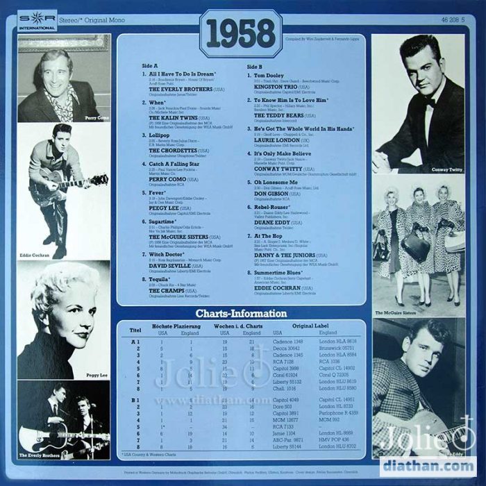 30 years popmusic 1958 lp