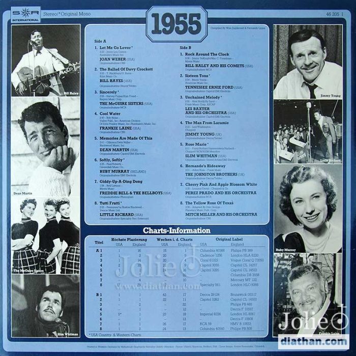 30 years popmusic 1955