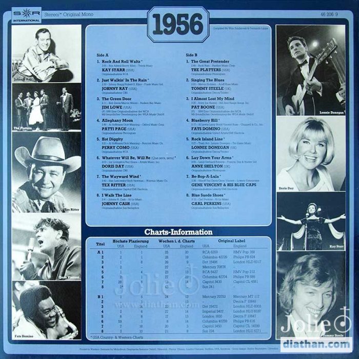 30 years popmusic 1956