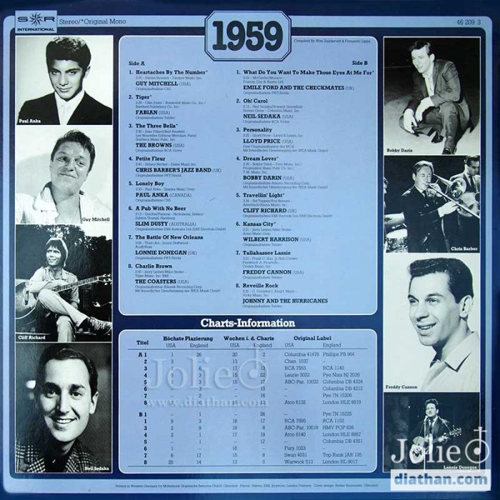 30 years popmusic 1959 lp