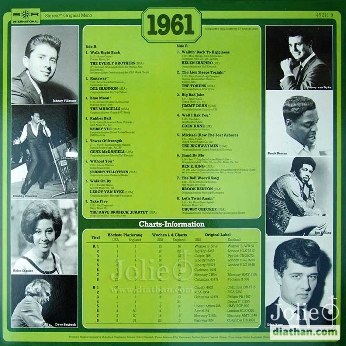 30 years popmusic 1961 lp