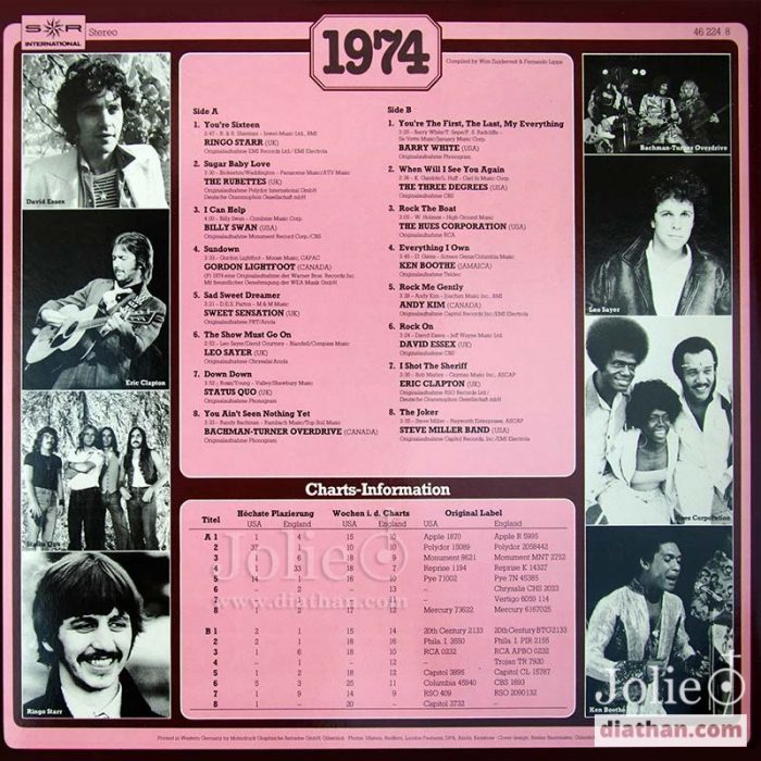 30 years popmusic 1974 lp