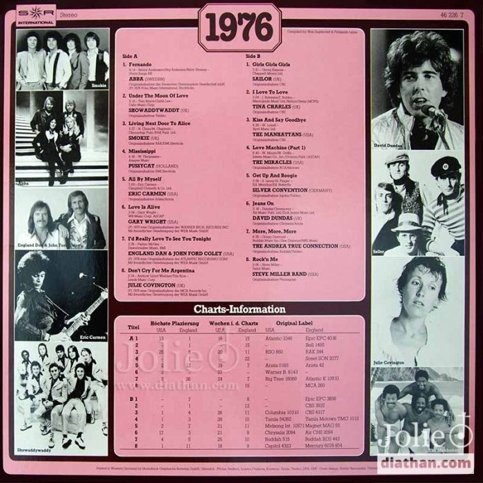 30 years popmusic 1976 lp