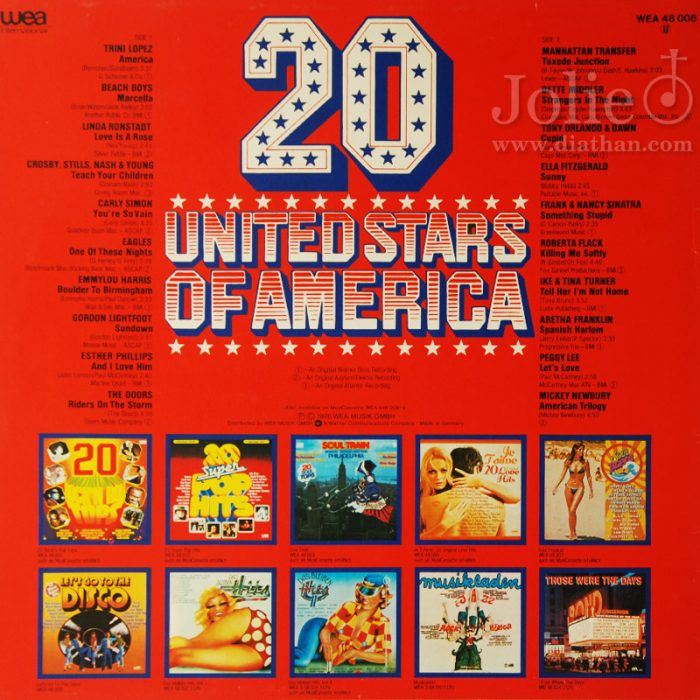 ĐĨA THAN 20 UNITED STARS OF AMERICA LP