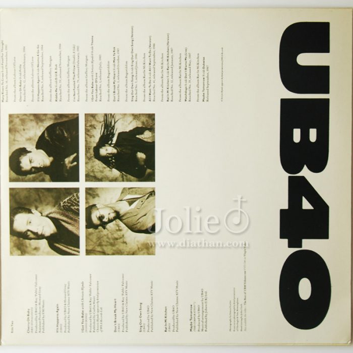 BĂNG CASSETTE UB40, THE BEST OF UB40, VOLUME 1