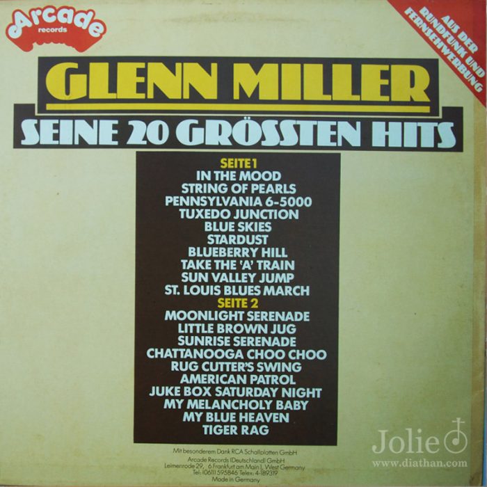 glenn miller - seine 20 grossten hits lp vinyl 33t