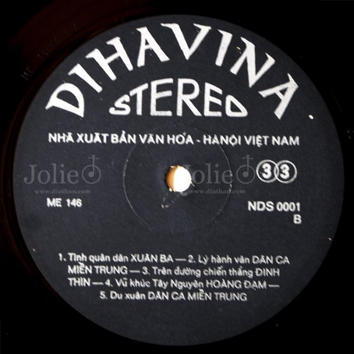 nhãn đĩa than dihavina viet nam lp vinyl